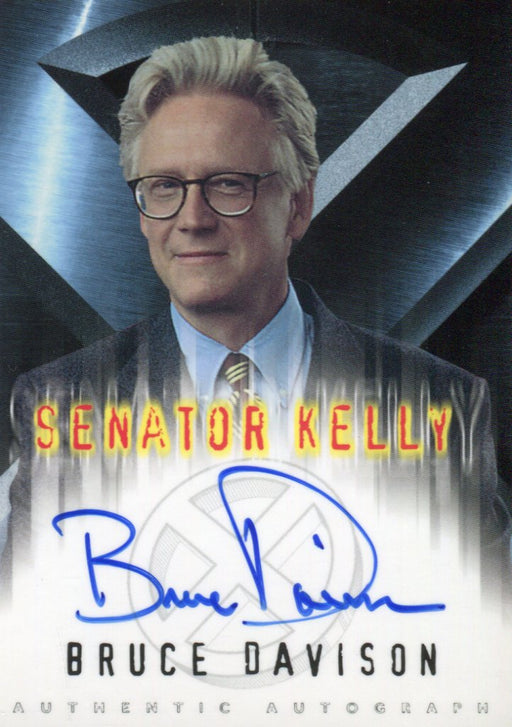 X-Men The Movie Bruce Davison as Senator Kelly Autograph Card Topps 2000   - TvMovieCards.com