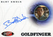 James Bond A47 The Quotable James Bond Burt Kwouk Autograph Card   - TvMovieCards.com