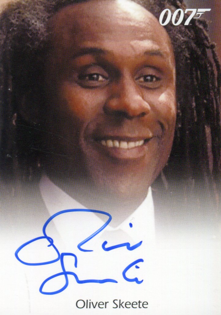 James Bond Archives 2014 Edition Oliver Skeete Autograph Card   - TvMovieCards.com