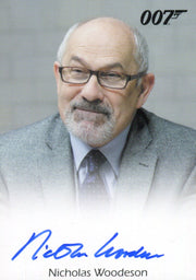 James Bond Archives 2015 Edition Nicholas Woodeson Autograph Card   - TvMovieCards.com