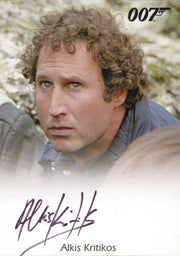 James Bond Archives Final Edition 2017 Alkis Kritikos Autograph Card   - TvMovieCards.com