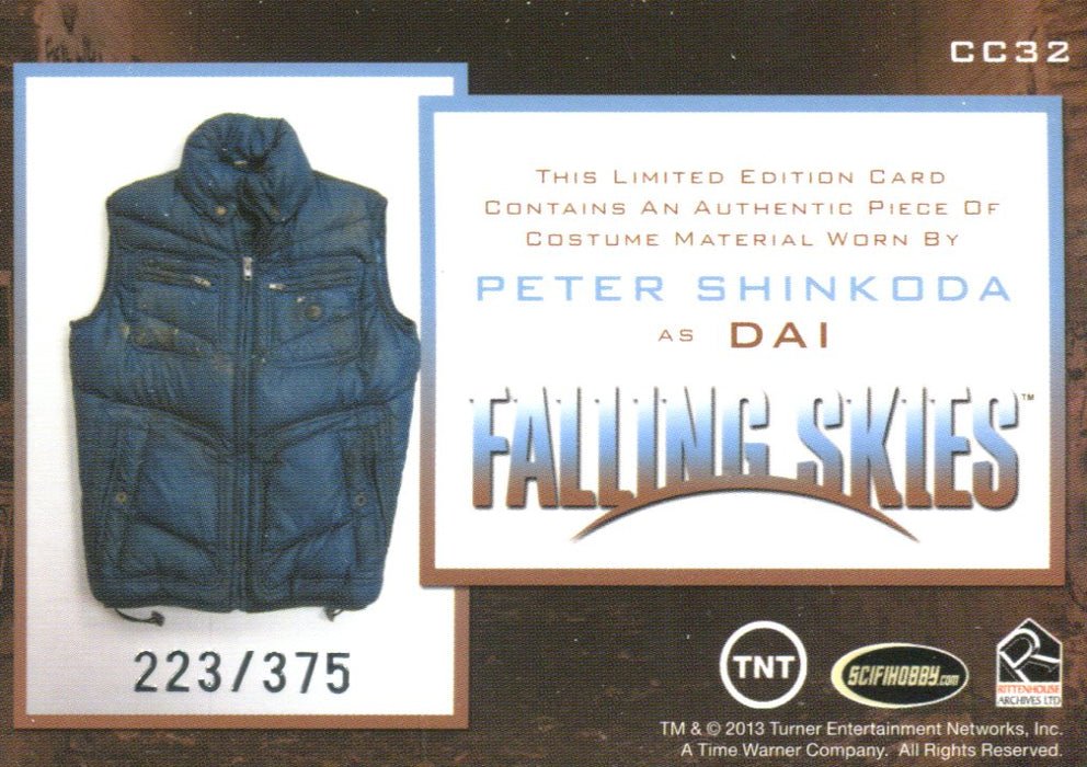 Falling Skies Season 2 Premium Pack Dai Costume Card CC32 #223/375   - TvMovieCards.com
