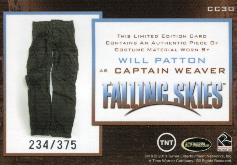 Falling Skies Season 2 Premium Pack Captain Weaver Costume Card CC30 #234/275   - TvMovieCards.com