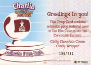 Charlie & Chocolate Factory Chocolate Creme Candy Wrapper Prop Card #199/290   - TvMovieCards.com