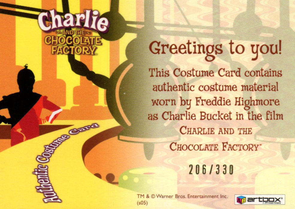 Charlie & Chocolate Factory Charlie Bucket Costume Card #206/330   - TvMovieCards.com