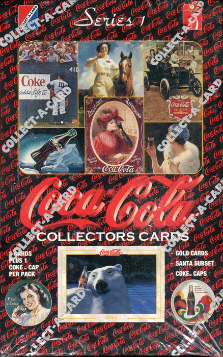 Coca Cola Coke Series One Card Box 36 Packs Collect-a-Card 1993   - TvMovieCards.com