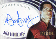 Farscape Through the Wormhole Alex Dimitriades Autograph Card A61   - TvMovieCards.com