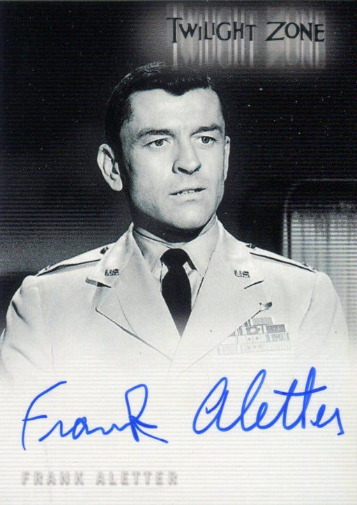 Twilight Zone 3 Shadows and Substance Frank Aletter Autograph Card A-64 A64   - TvMovieCards.com