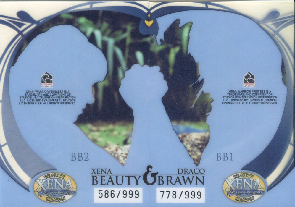 Xena Beauty and Brawn Limited Cell Chase Card Set BB1 BB2   - TvMovieCards.com