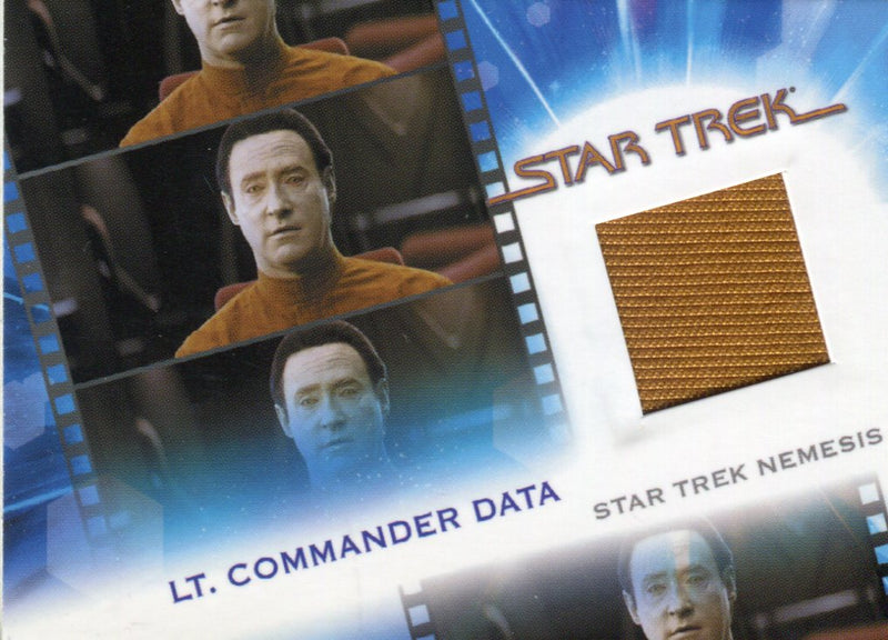 Star Trek Complete Movies 2007 Commander Data Costume Card MC15 #1353/1501   - TvMovieCards.com