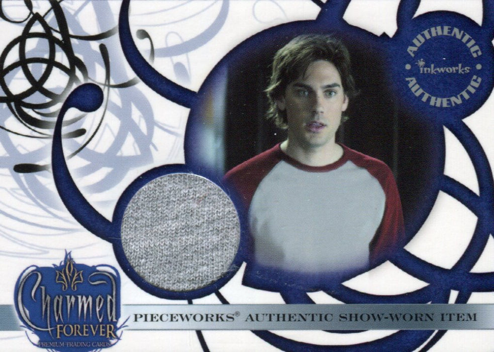 Charmed Forever Drew Fuller as Chris Pieceworks Costume Card PW5 (Gray)   - TvMovieCards.com