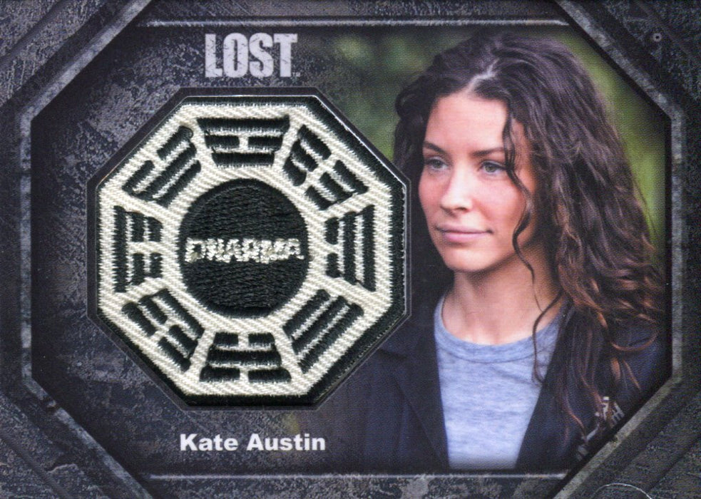 Lost Archives 2010 Dharma Patch Costume Card DP3 Evangeline Lilly as Kate Austen   - TvMovieCards.com