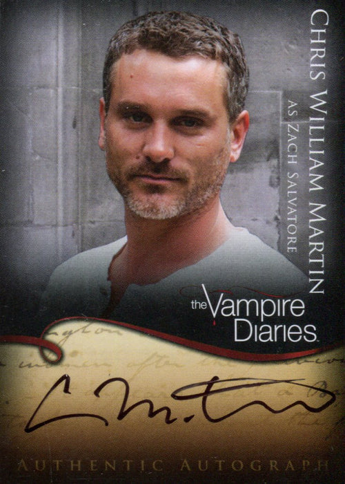 Vampire Diaries Season One Chris W. Martin as Zach Salvatore Autograph Card A18   - TvMovieCards.com
