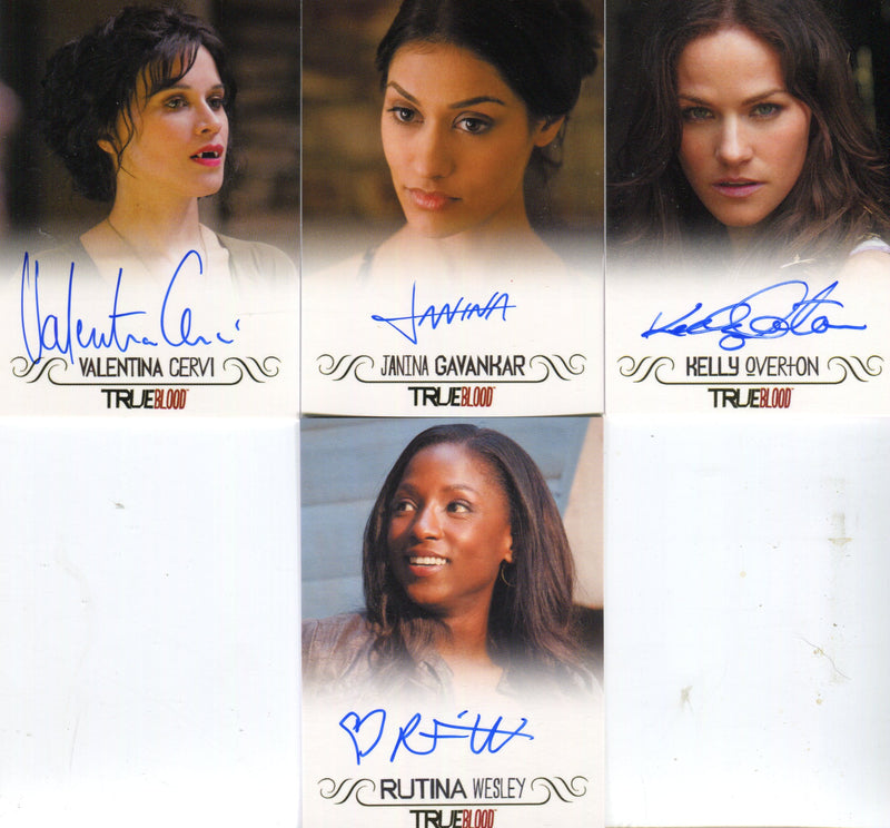True Blood Archives Autograph Card Lot 4 Cards   - TvMovieCards.com