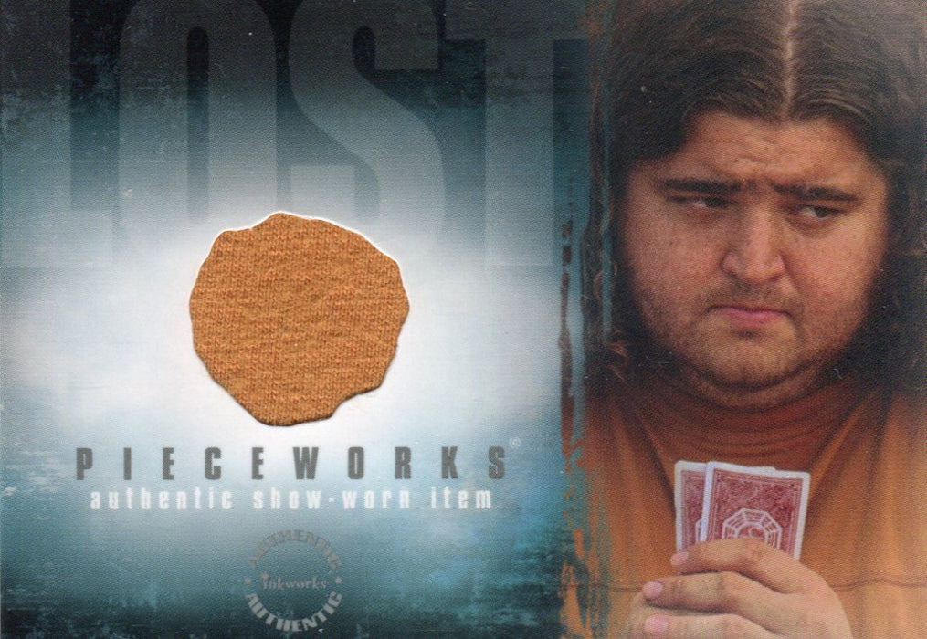 Lost Season 2 Two PW-5 Jorge Garcia as Hugo "Hurley" Pieceworks Costume Card   - TvMovieCards.com