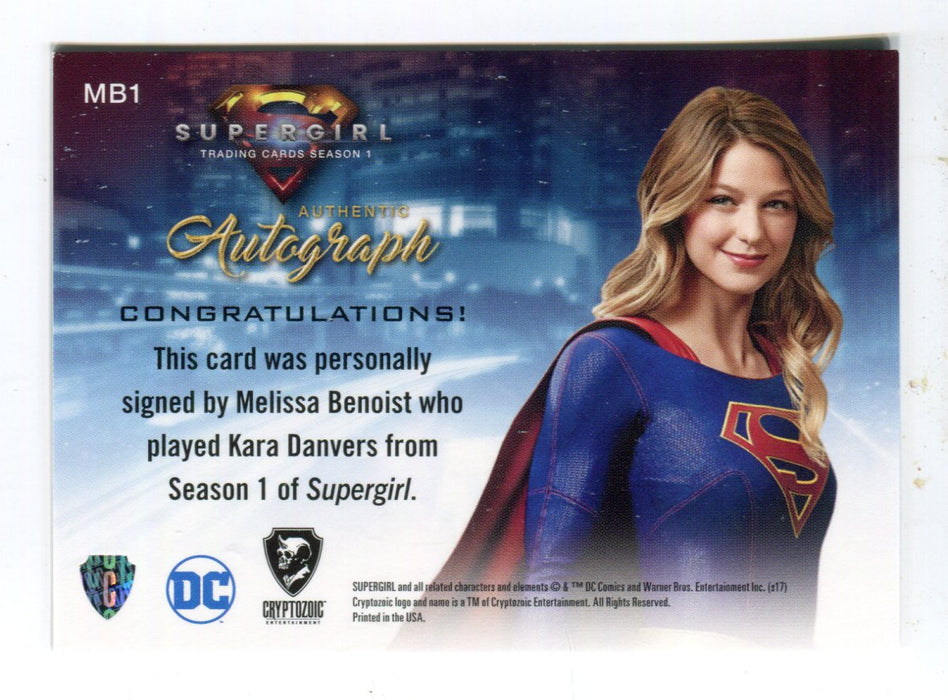 Supergirl Season 1 Melissa Benoist as Kara Danvers Autograph Card Limited MB1   - TvMovieCards.com