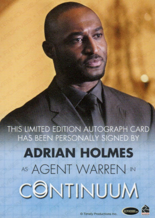 Continuum Season 3 Adrian Holmes as Agent Warren Autograph Card   - TvMovieCards.com