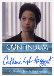 Continuum Season 3 Catherine Lough Hagguist Inspector Nora Harris Autograph Card   - TvMovieCards.com