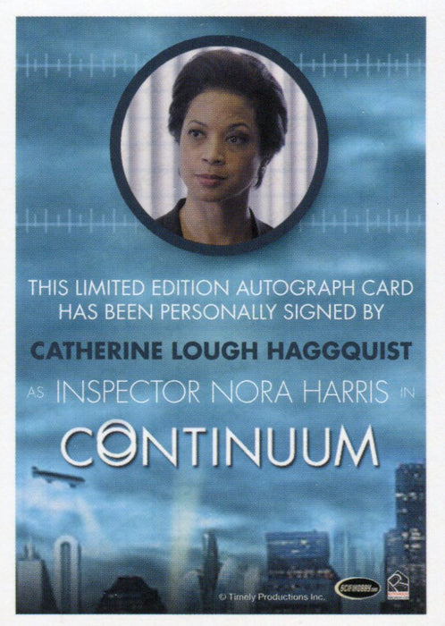 Continuum Season 3 Catherine Lough Hagguist Inspector Nora Harris Autograph Card   - TvMovieCards.com