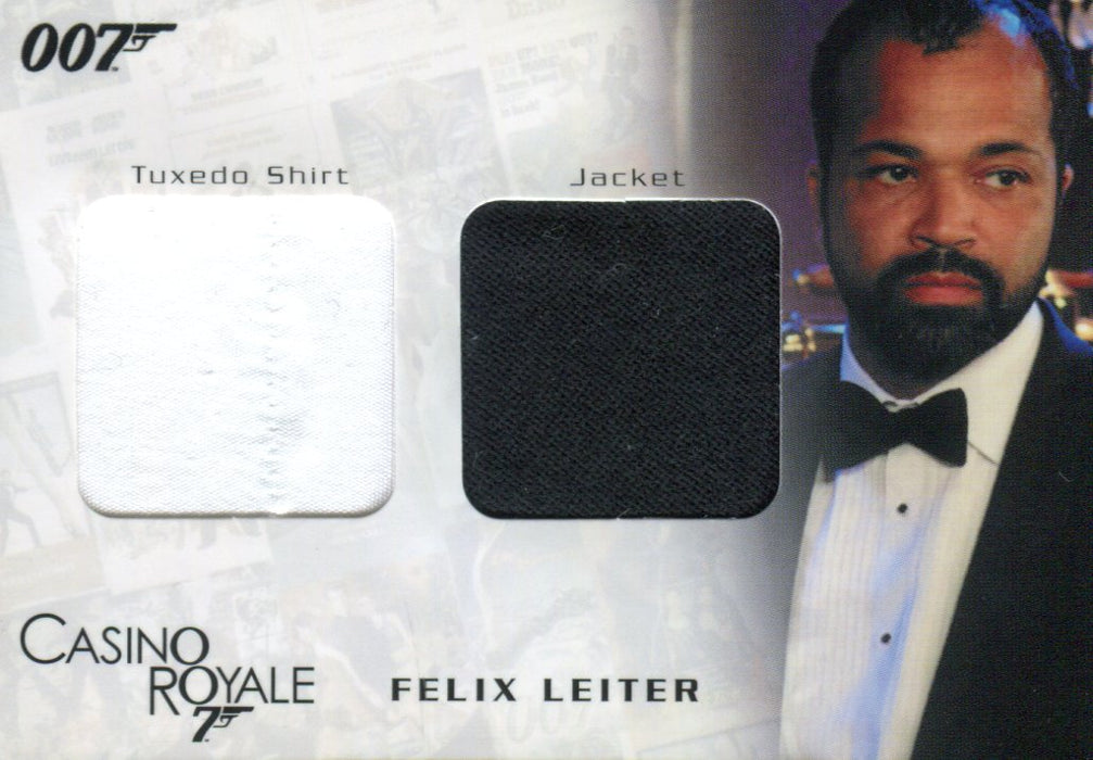 James Bond in Motion 2008 Felix Leiter Double Costume Card DC04 #0082/1200   - TvMovieCards.com