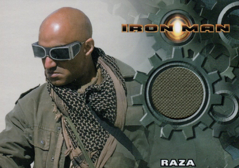 2008 Iron Man Movie Faran Tahir as Raza (Olive Jacket) Costume Trading Card   - TvMovieCards.com