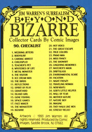 More Beyond Bizarre Jim Warren 1 Base Card Set 90 Cards Comic Images 1993   - TvMovieCards.com