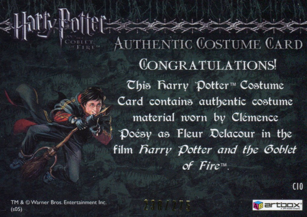 Harry Potter Goblet Fire Fleur Delacour's Sweater Costume Card HP C10 #238/275   - TvMovieCards.com