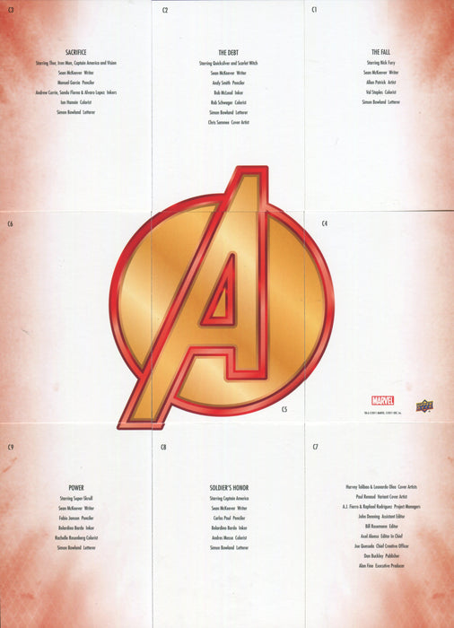 Avengers Kree Skrull War Main Covers Chase Card Set C1 thru C9 Upper Deck   - TvMovieCards.com