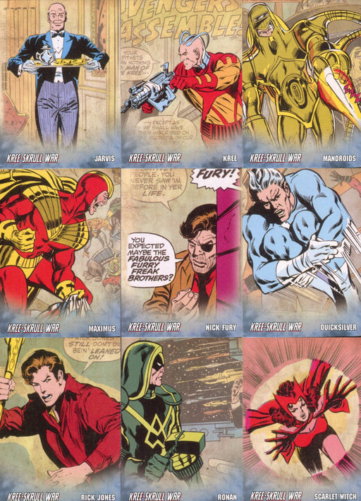 Avengers Kree Skrull War Untold Tales Chase Card Set R-1 thru R-27 Upper Deck   - TvMovieCards.com