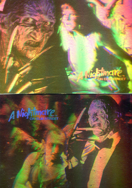 Nightmare on Elm Street Hologram Chase Card Set H1 and H2 Impel 1991   - TvMovieCards.com