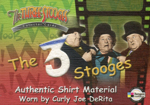 Three Stooges Curly Joe DeRita's Shirt Costume Card C5   - TvMovieCards.com