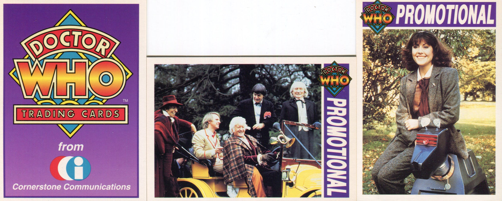 Doctor Who Series 1 Promo Card Set A1 A2 A3 Cornerstone 1994   - TvMovieCards.com