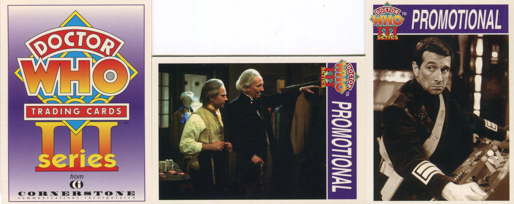 Doctor Who Series 3 Promo Card Set C1 C2 C3 Cornerstone 1995   - TvMovieCards.com