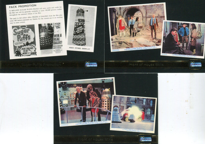 Doctor Who Big Screen Movie Posters Gold Foil Chase Card Set Strictly Ink 2003   - TvMovieCards.com