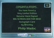 Doctor Who Big Screen Philip Madoc as Brockley Autograph Card A6 Strictly Ink   - TvMovieCards.com