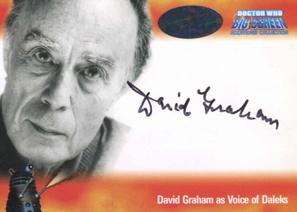 Doctor Who Big Screen Additions David Graham Daleks A2 Autograph Card 2008   - TvMovieCards.com
