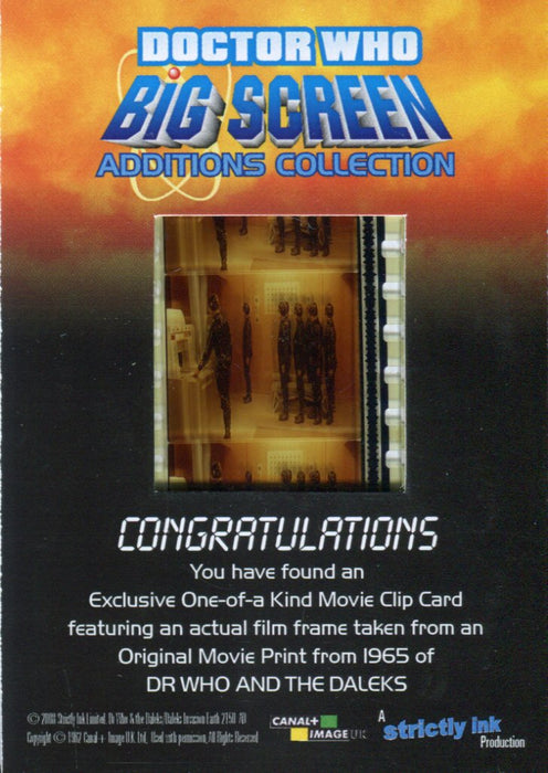 Doctor Who Big Screen Additions Movie Clip Cell Chase Card Variant #1   - TvMovieCards.com