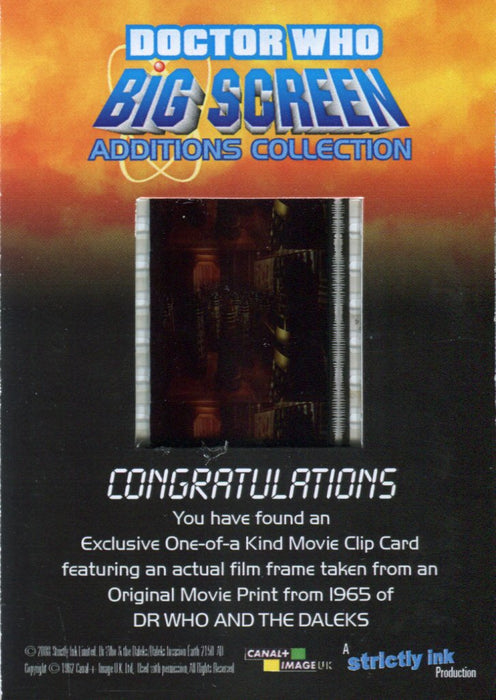 Doctor Who Big Screen Additions Movie Clip Cell Chase Card Variant #2   - TvMovieCards.com