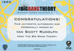 Big Bang Theory Seasons 6 & 7 Ian Scott Rudolph Autograph Card ISR2   - TvMovieCards.com