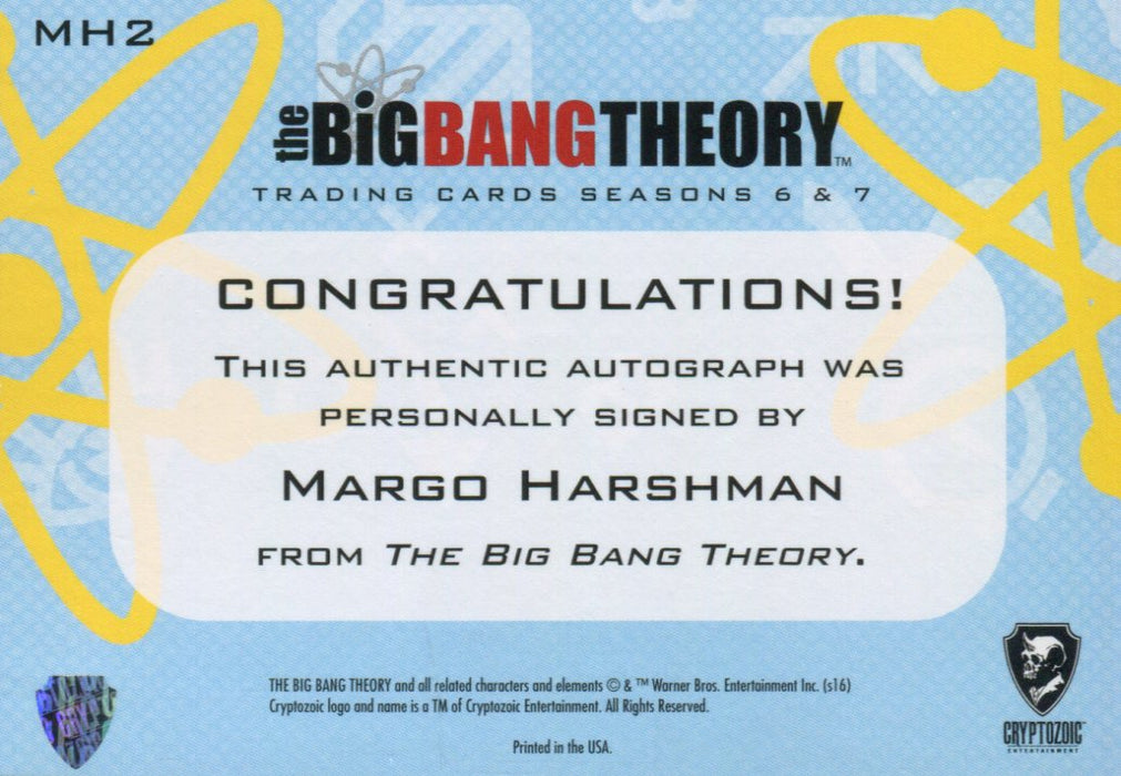 Big Bang Theory Seasons 6 & 7 Margo Harshman as Alex Autograph Card MH2   - TvMovieCards.com
