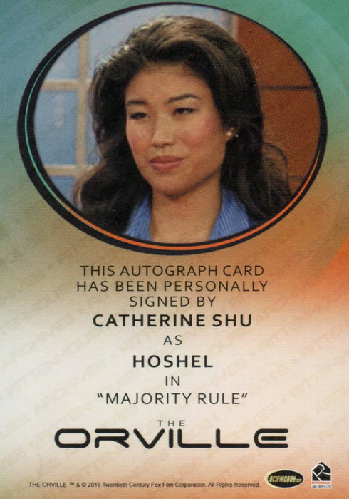 The Orville Season One Catherine Shu Hoshel Autograph Card Rittenhouse 2019   - TvMovieCards.com