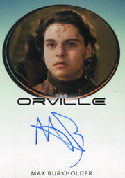 The Orville Season One Max Burkholder Tomlin Autograph Card Rittenhouse 2019   - TvMovieCards.com