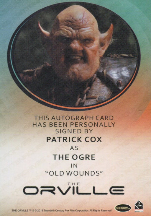 The Orville Season One Patrick Cox as Ogre Autograph Card Rittenhouse 2019   - TvMovieCards.com