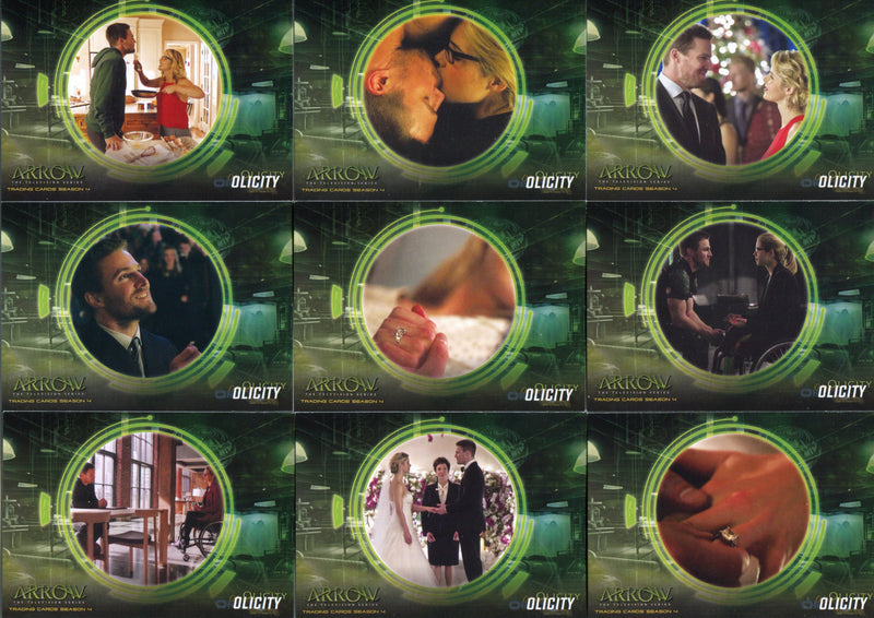 2017 Arrow Season 4 Olicity Chase Card Set OF1-OF9 - TvMovieCards.com