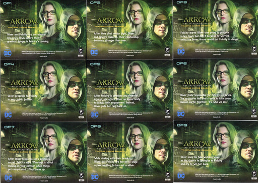 2017 Arrow Season 4 Olicity Foil Parallel Chase Card Set OF1-OF9   - TvMovieCards.com