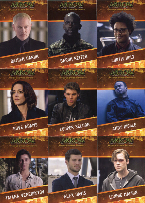 2017 Arrow Season 4 Character Bios Chase Card Set CB1-9   - TvMovieCards.com