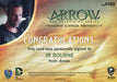 Arrow Season 4 JR Bourne as Jeremy Tell / Double Down Autograph Card JRB   - TvMovieCards.com