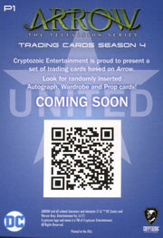 Arrow Season 4 Promotional / Promo Card P1 Cryptozoic 2017   - TvMovieCards.com
