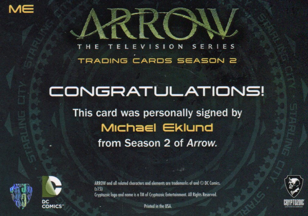 Arrow Season 2 Michael Eklund as Barton Mathis / Dollmaker Autograph Card ME   - TvMovieCards.com