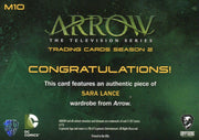 Arrow Season 2 Caity Lotz as Sara Lance Costume Card M10   - TvMovieCards.com